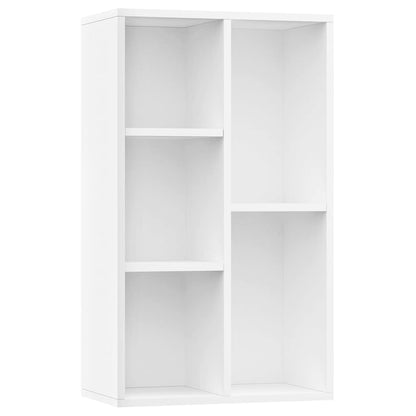 Libreria/Credenza Bianca 50x25x80 cm in Legno Multistrato | homemem39