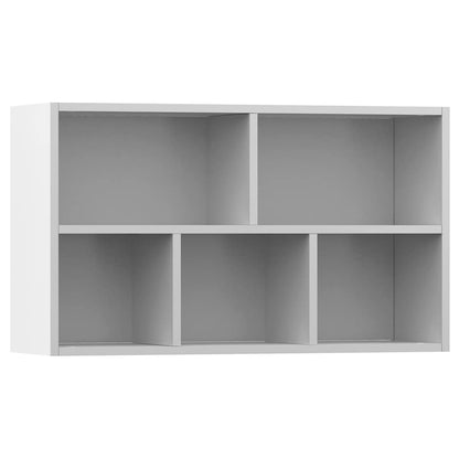 Libreria/Credenza Bianca 50x25x80 cm in Legno Multistrato | homemem39