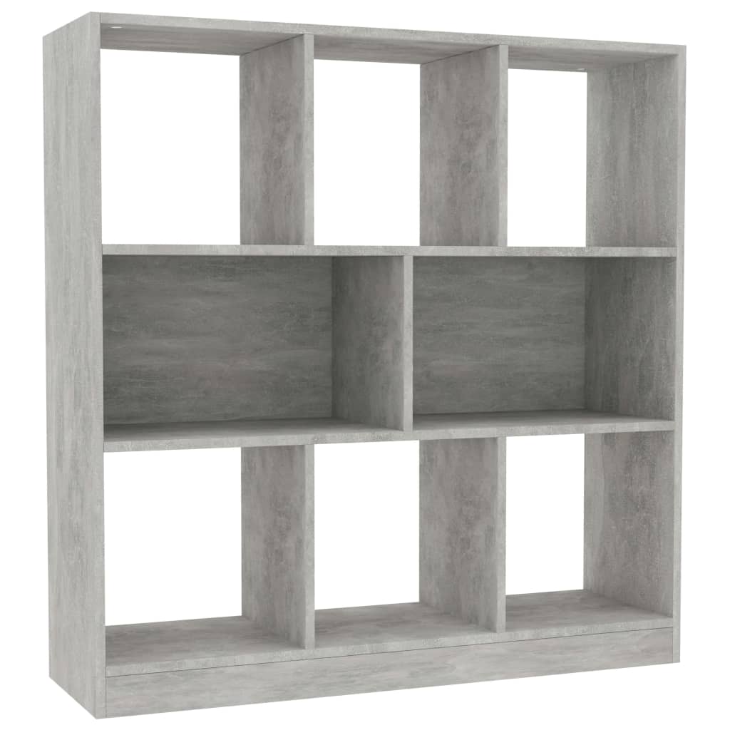 Libreria Grigio Cemento 97,5x29,5x100 cm in Legno Multistrato | homemem39