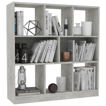 Libreria Grigio Cemento 97,5x29,5x100 cm in Legno Multistrato | homemem39
