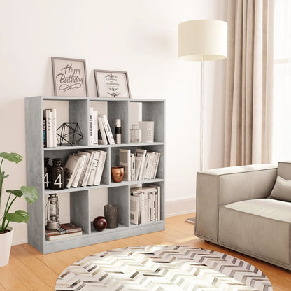 Libreria Grigio Cemento 97,5x29,5x100 cm in Legno Multistrato | homemem39