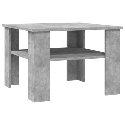 Tavolino da Salotto Grigio Cemento 60x60x42cm Legno Multistrato | homemem39