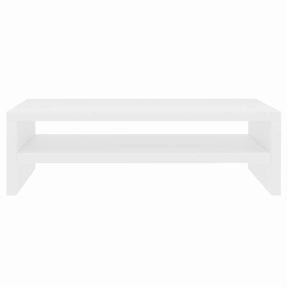 Supporto per Monitor Bianco 42x24x13 cm Legno Multistrato