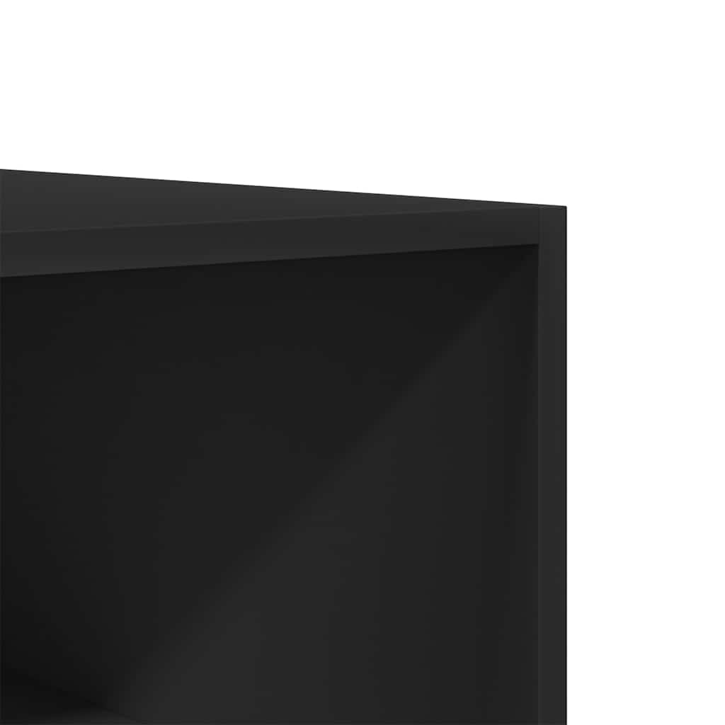 Armadio Nero 100x50x200 cm in Legno Multistrato