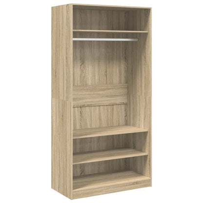 Armadio Rovere Sonoma 100x50x200 cm in Legno Multistrato