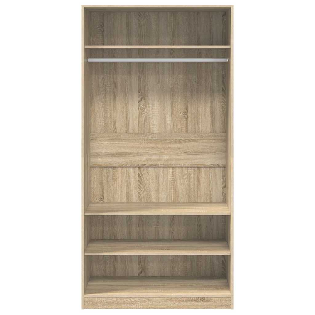 Armadio Rovere Sonoma 100x50x200 cm in Legno Multistrato