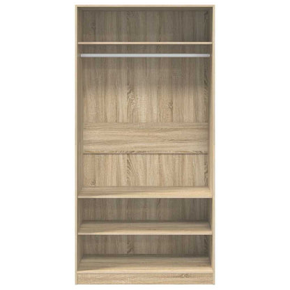 Armadio Rovere Sonoma 100x50x200 cm in Legno Multistrato