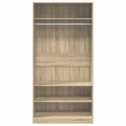 Armadio Rovere Sonoma 100x50x200 cm in Legno Multistrato