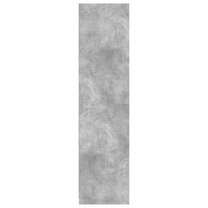 Armadio Grigio Cemento 100x50x200 cm in Legno Multistrato