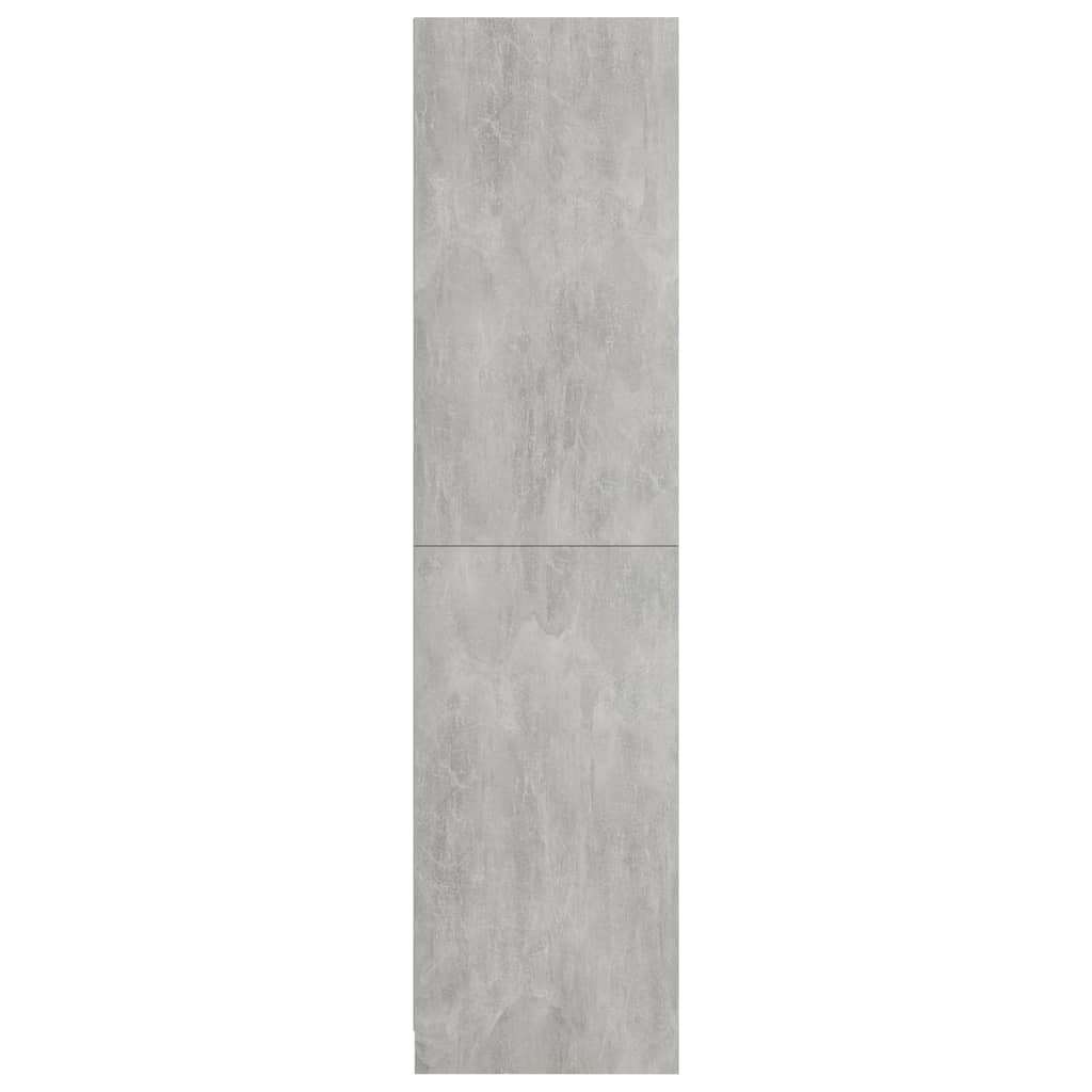 Armadio Grigio Cemento 100x50x200 cm in Legno Multistrato - homemem39