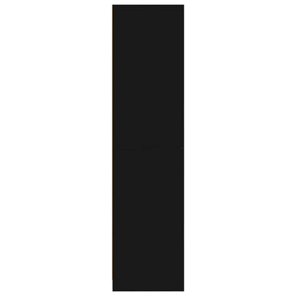 Armadio Nero 50x50x200 cm in Legno Multistrato