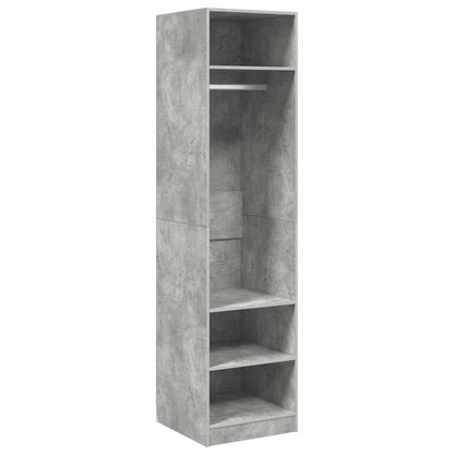 Armadio Grigio Cemento 50x50x200 cm in Legno Multistrato