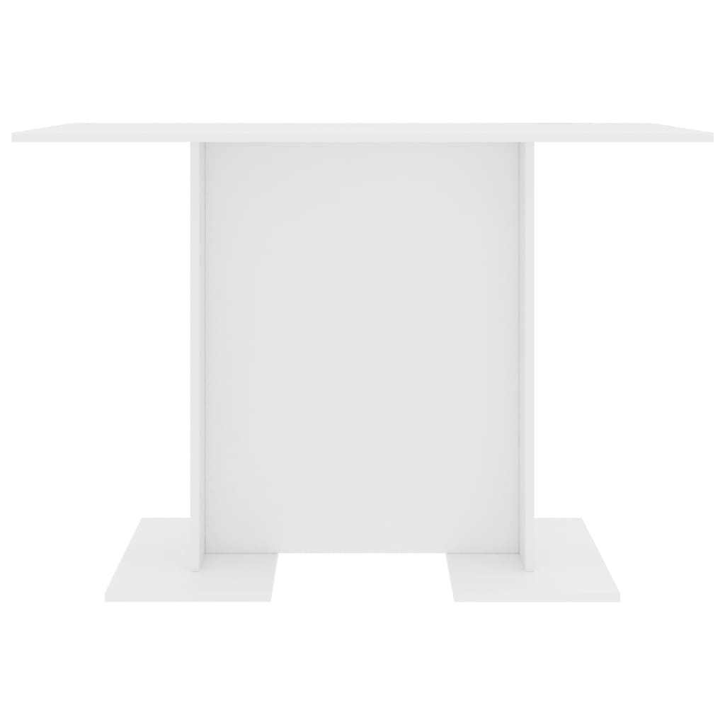 Tavolo da Pranzo Bianco 110x60x75 cm in Legno Multistrato | homemem39