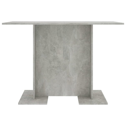 Tavolo da Pranzo Grigio Cemento 110x60x75 cm Legno Multistrato