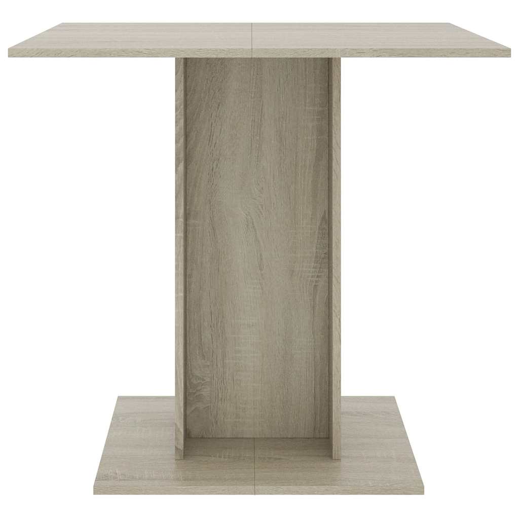 Tavolo da Pranzo Rovere Sonoma 80x80x75cm in Legno Multistrato | homemem39
