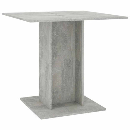Tavolo da Pranzo Grigio Cemento 80x80x75 cm Legno Multistrato | homemem39