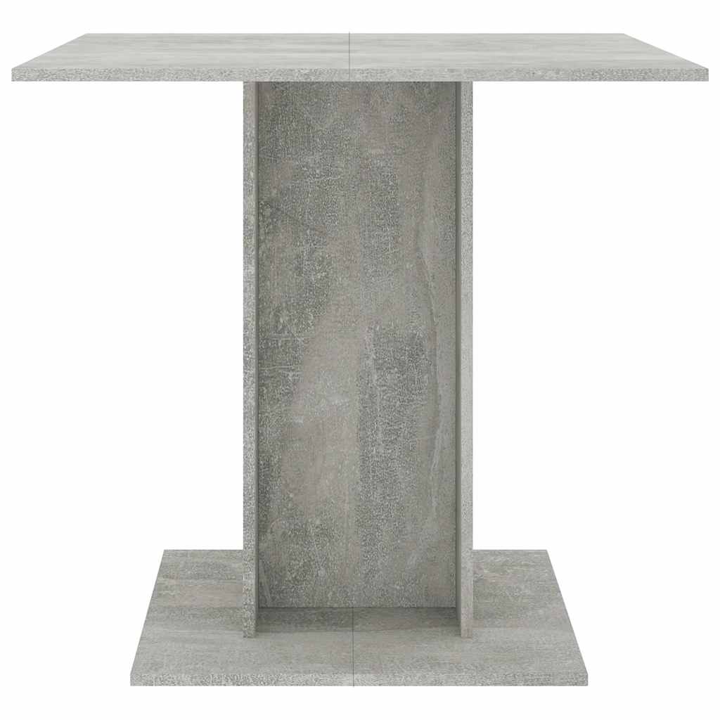 Tavolo da Pranzo Grigio Cemento 80x80x75 cm Legno Multistrato | homemem39