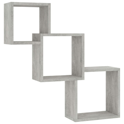 Mensole a Muro Cubiche Grigio Cemento 68x15x68cm Multistrato | homemem39