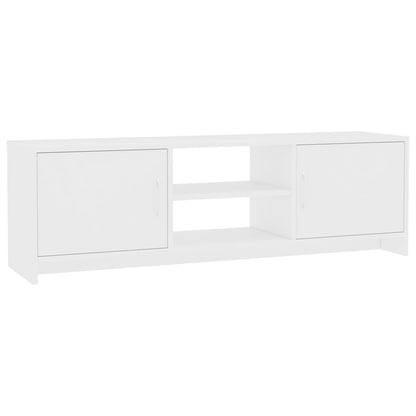 Mobile Porta TV Bianco 120x30x37,5 cm in Legno Multistrato