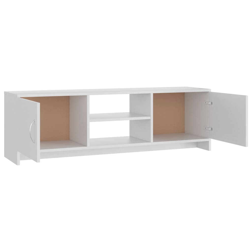 Mobile Porta TV Bianco 120x30x37,5 cm in Legno Multistrato