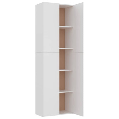 Armadio per Ufficio Bianco 60x32x190 cm in Legno Multistrato