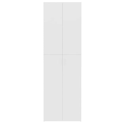 Armadio per Ufficio Bianco 60x32x190 cm in Legno Multistrato