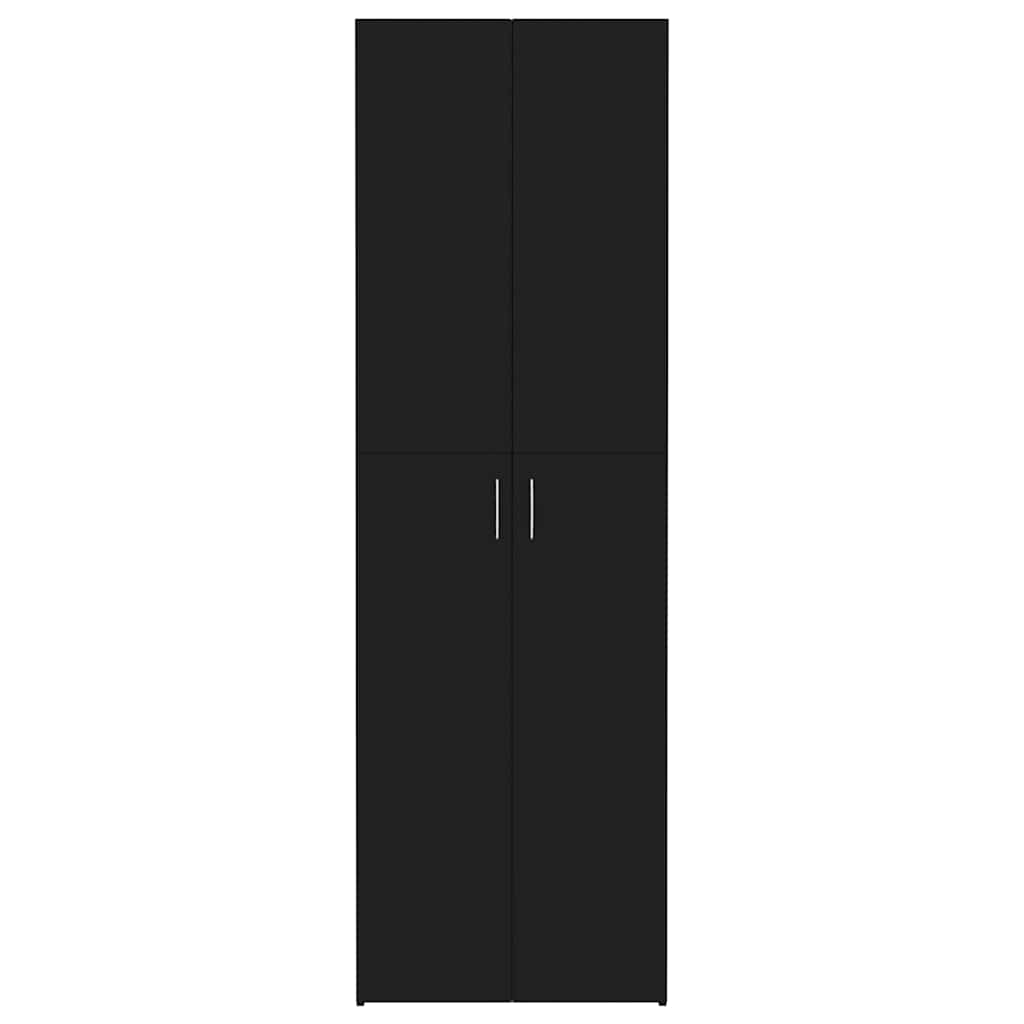 Armadio per Ufficio Nero 60x32x190 cm in Legno Multistrato - homemem39