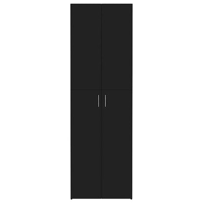 Armadio per Ufficio Nero 60x32x190 cm in Legno Multistrato - homemem39