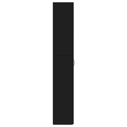 Armadio per Ufficio Nero 60x32x190 cm in Legno Multistrato - homemem39