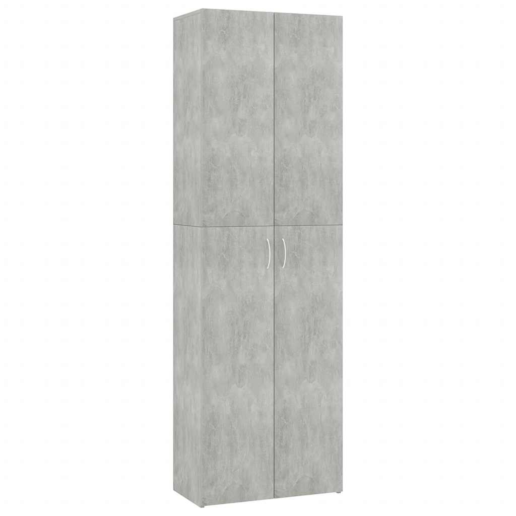 Armadio da Ufficio Grigio Cemento 60x32x190cm Legno Multistrato - homemem39