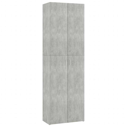 Armadio da Ufficio Grigio Cemento 60x32x190cm Legno Multistrato - homemem39