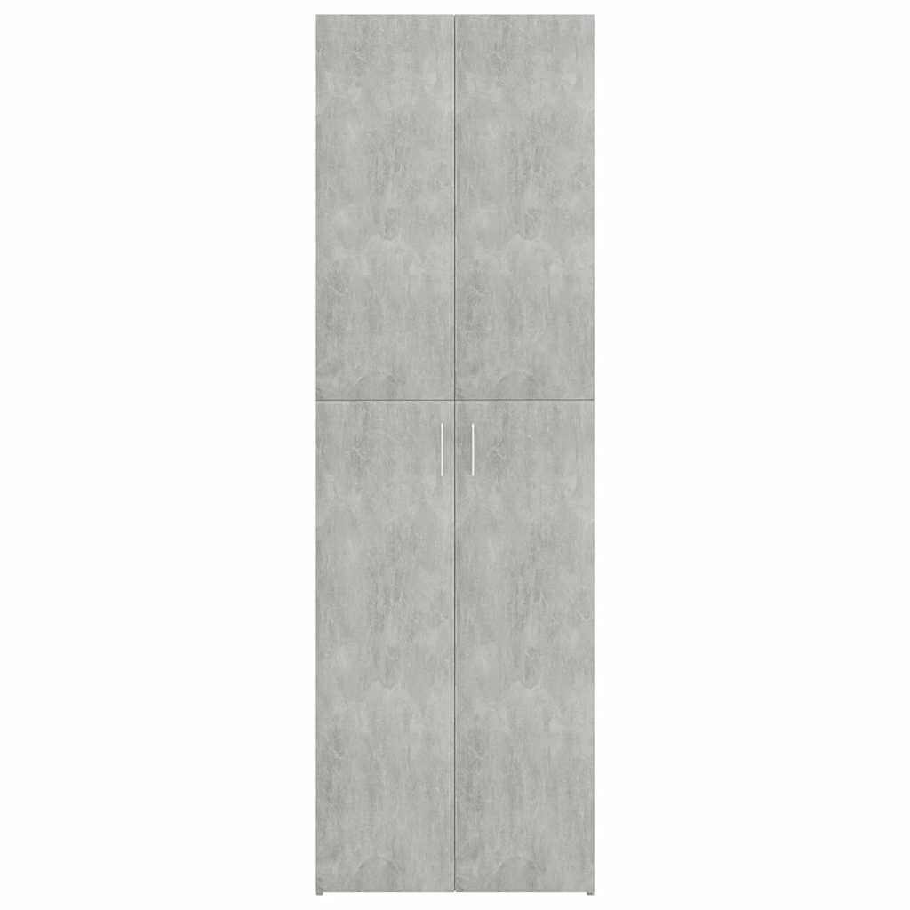 Armadio da Ufficio Grigio Cemento 60x32x190cm Legno Multistrato - homemem39