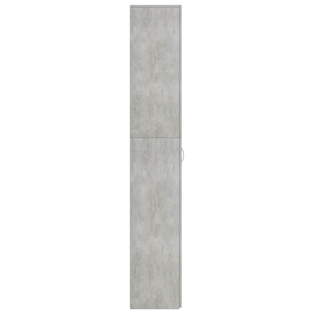 Armadio da Ufficio Grigio Cemento 60x32x190cm Legno Multistrato - homemem39