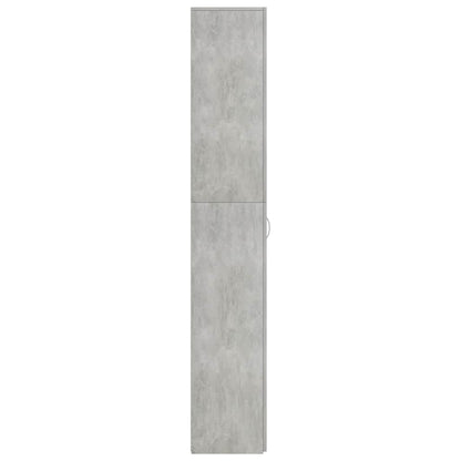 Armadio da Ufficio Grigio Cemento 60x32x190cm Legno Multistrato - homemem39