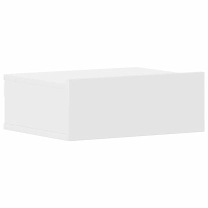 Comodini Pensili 2pz Bianchi 40x30x15 cm in Legno Multistrato - homemem39