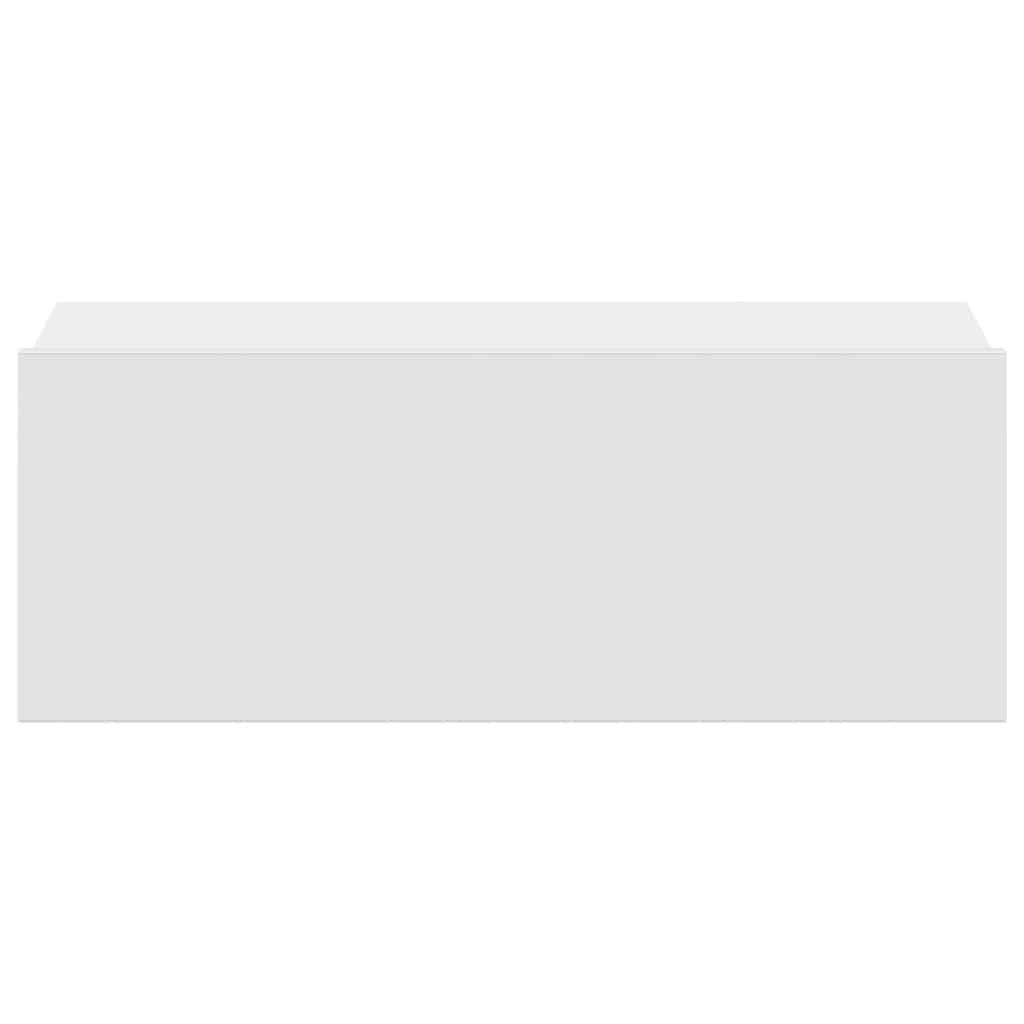 Comodini Pensili 2pz Bianchi 40x30x15 cm in Legno Multistrato - homemem39