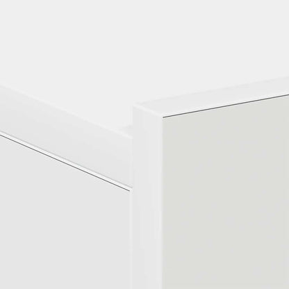 Comodini Pensili 2pz Bianchi 40x30x15 cm in Legno Multistrato - homemem39