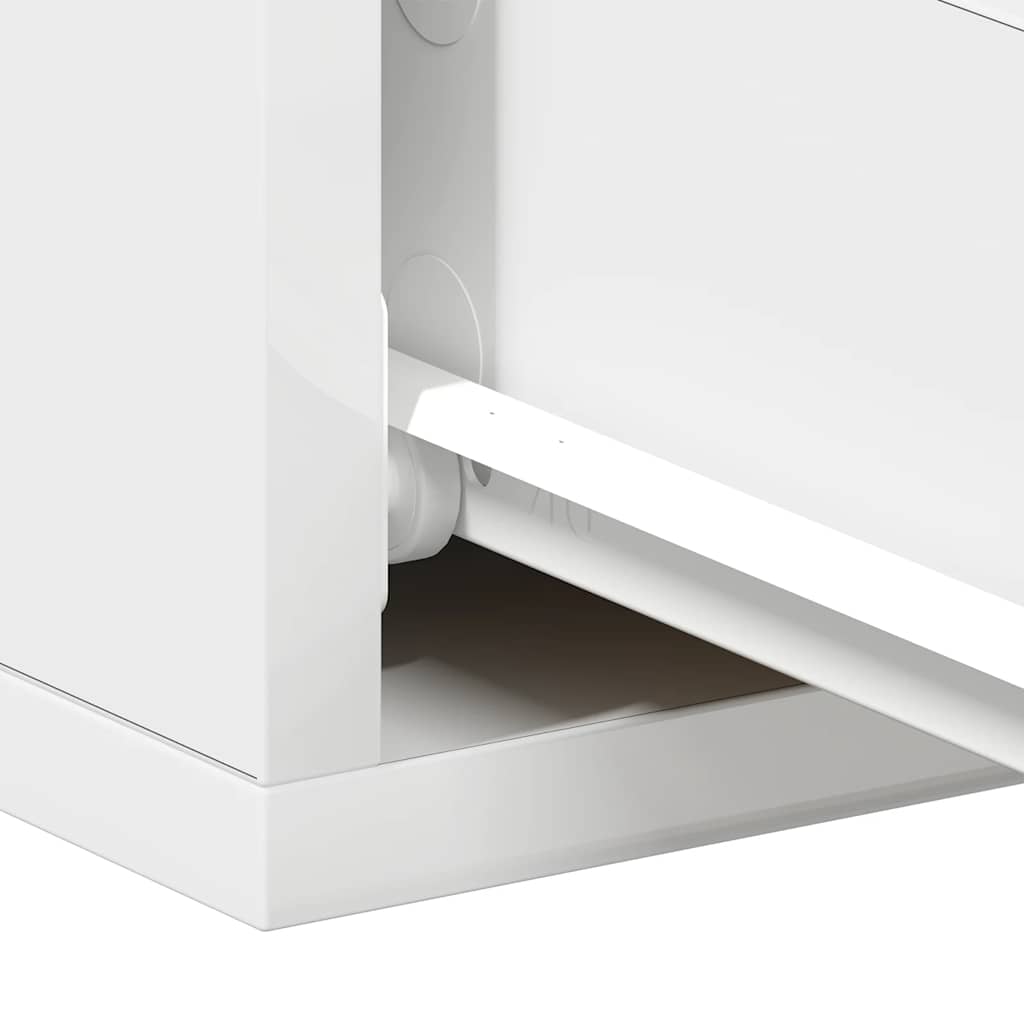 Comodini Pensili 2pz Bianchi 40x30x15 cm in Legno Multistrato - homemem39