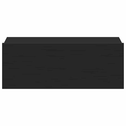 Comodini Pensili 2pz Neri 40x30x15 cm in Legno Multistrato - homemem39