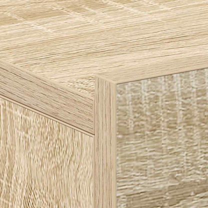 Comodino Pensile Rovere Sonoma 40x30x15 cm in Legno Multistrato - homemem39