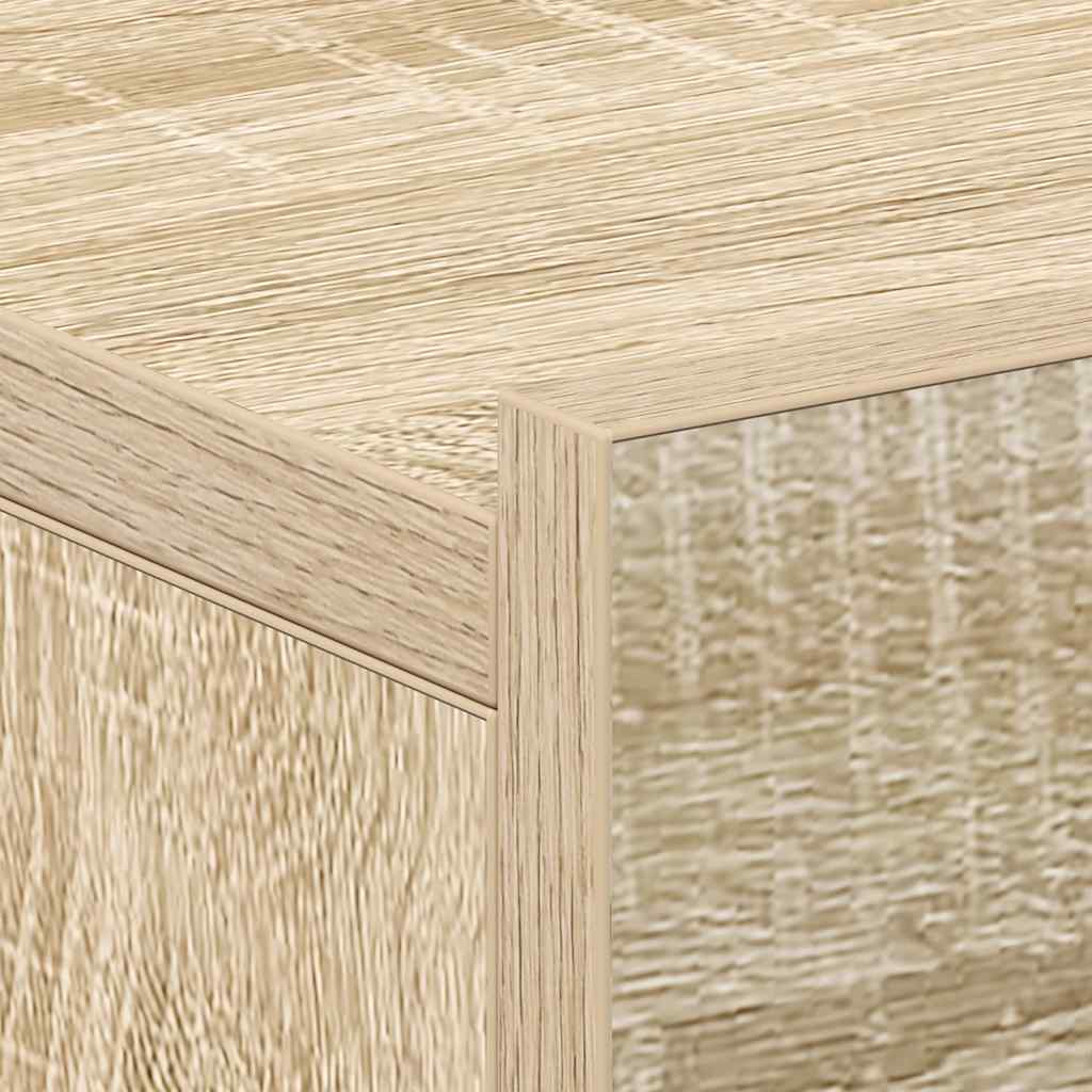 Comodini Pensili 2pz Rovere Sonoma 40x30x15cm Legno Multistrato - homemem39