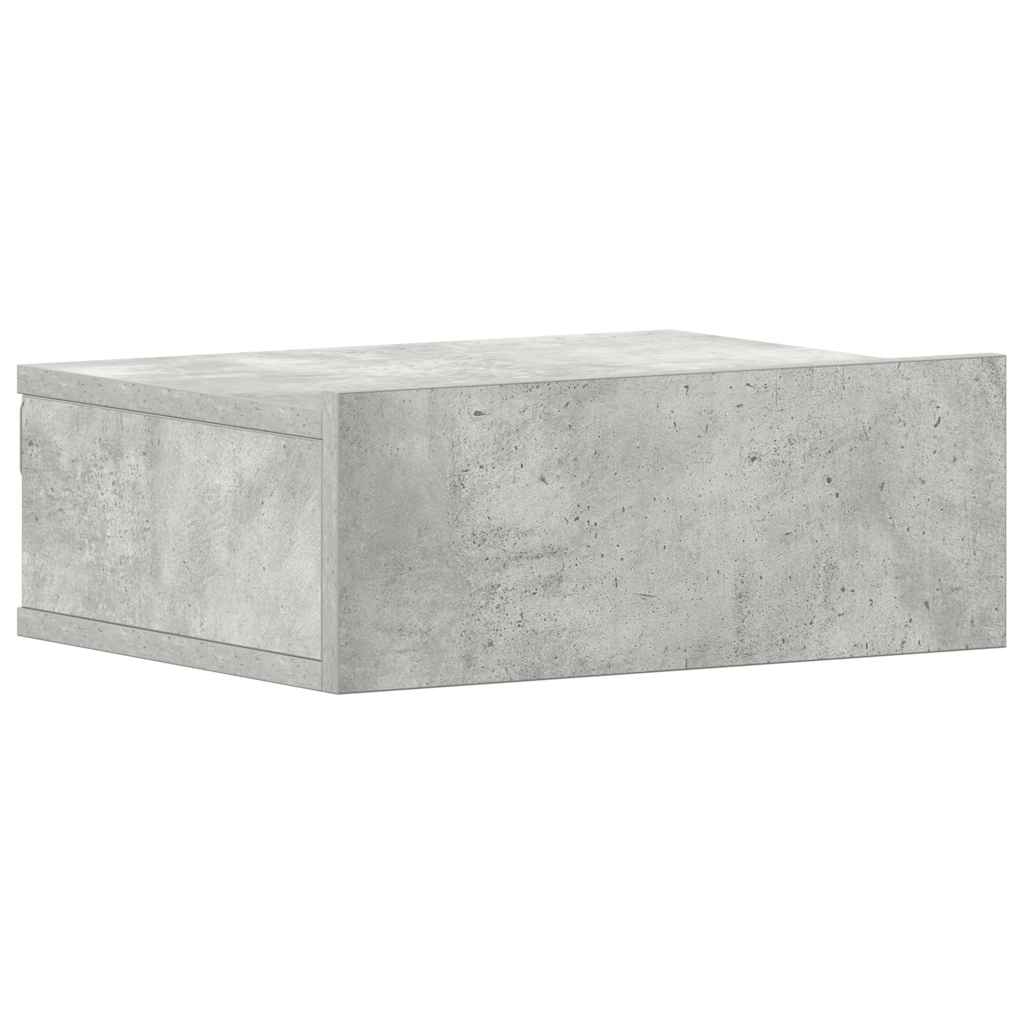 Comodini Pensili 2pz Grigio Cemento 40x30x15 Legno Multistrato - homemem39