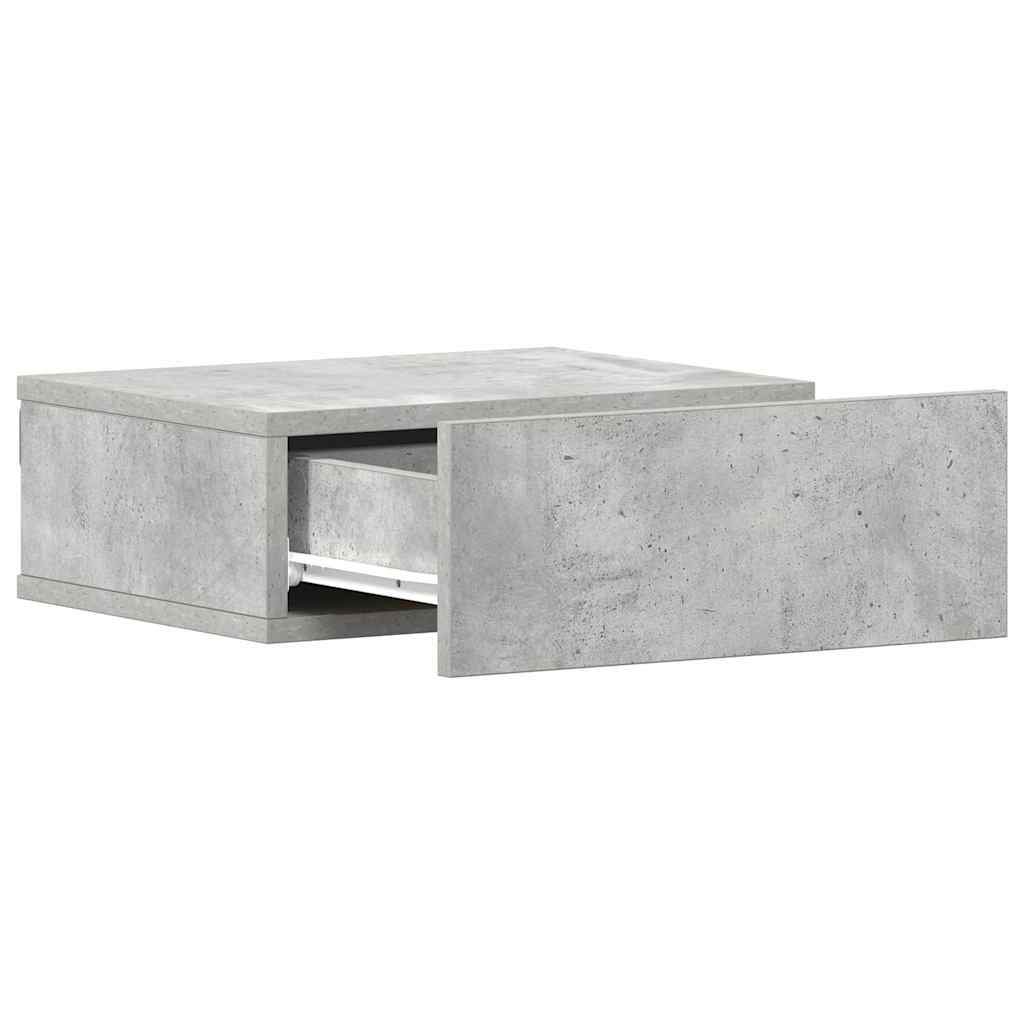 Comodini Pensili 2pz Grigio Cemento 40x30x15 Legno Multistrato - homemem39