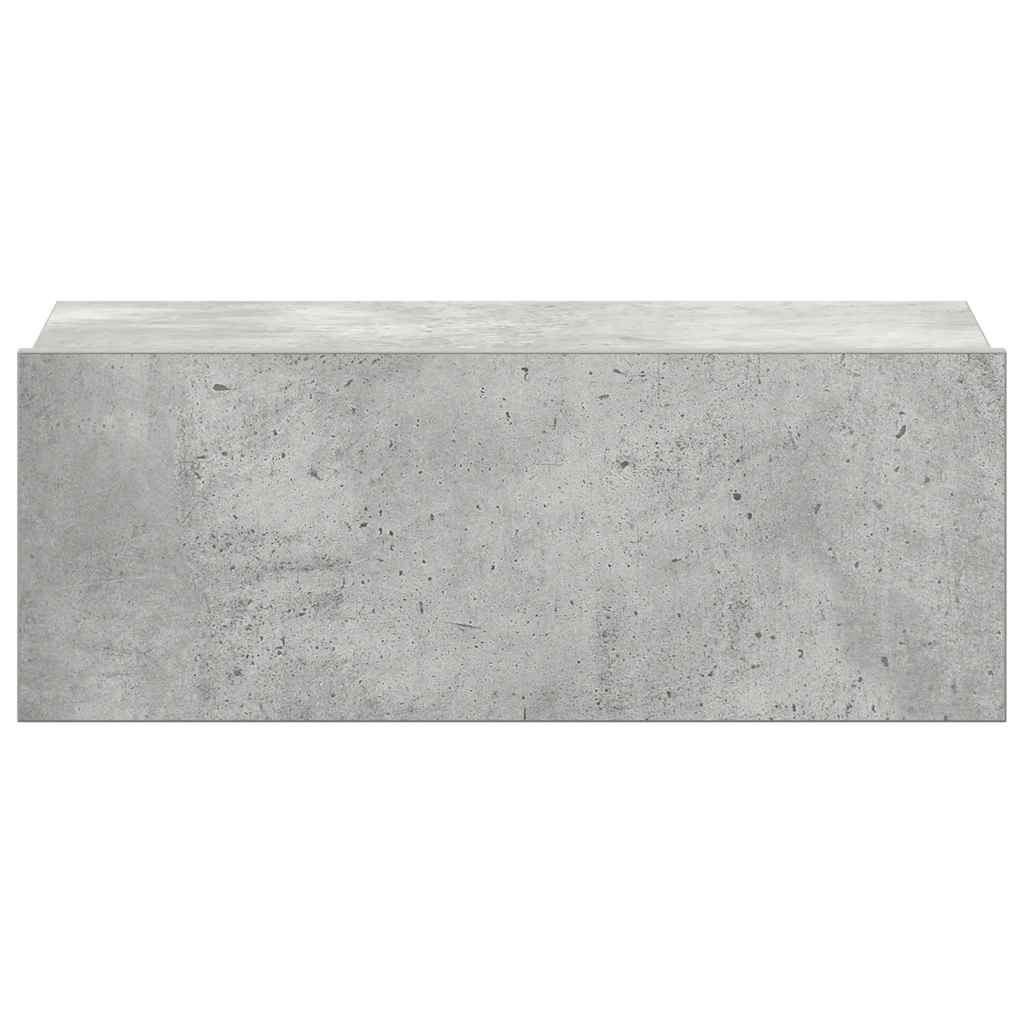 Comodini Pensili 2pz Grigio Cemento 40x30x15 Legno Multistrato - homemem39