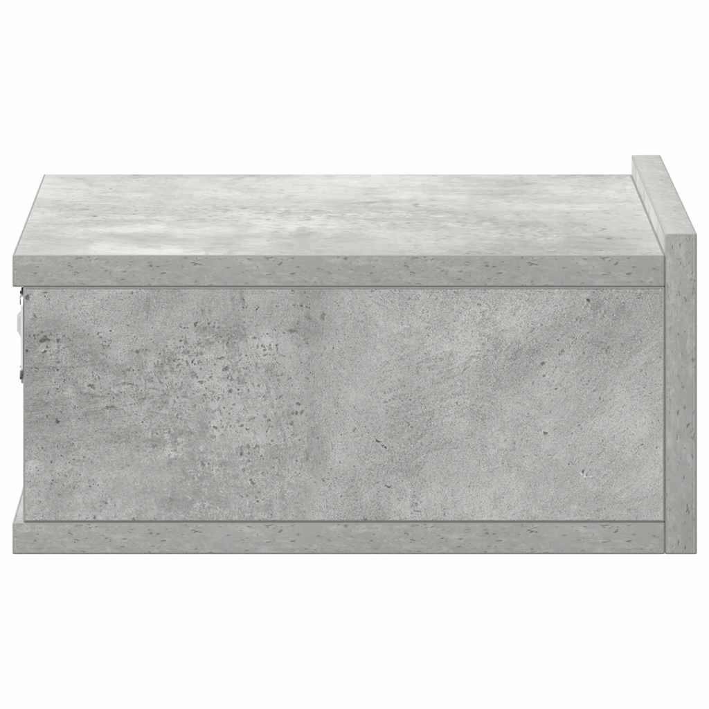 Comodini Pensili 2pz Grigio Cemento 40x30x15 Legno Multistrato - homemem39