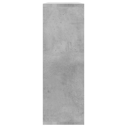 Mensole a Muro Grigio Cemento 104x20x58,5 cm Legno Multistrato