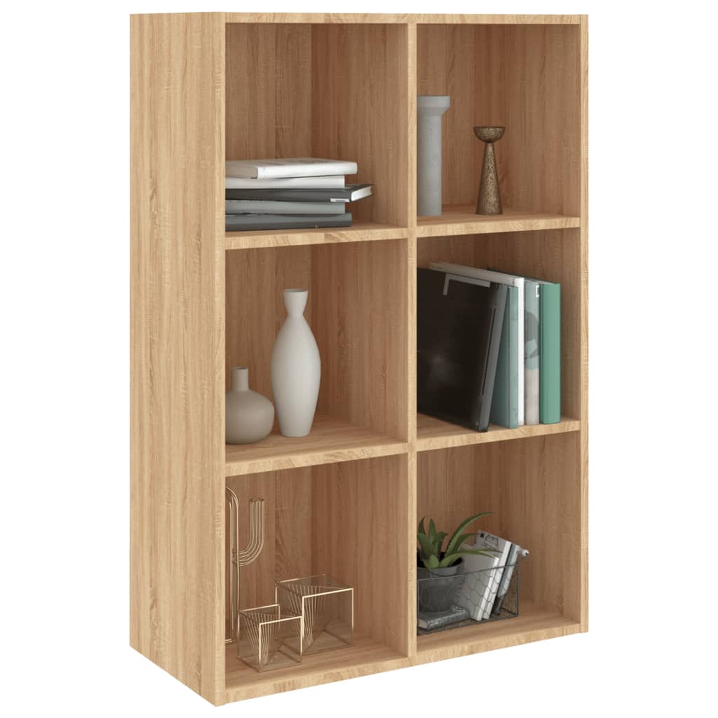 Libreria/Credenza Rovere Sonoma 66x30x98 cm Legno Multistrato | homemem39