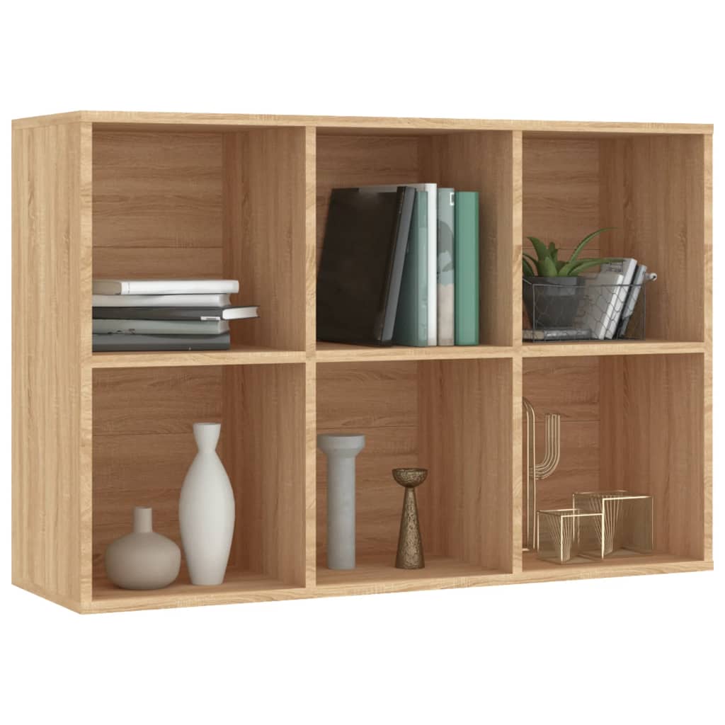 Libreria/Credenza Rovere Sonoma 66x30x98 cm Legno Multistrato | homemem39