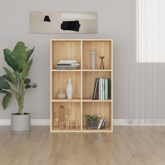 Libreria/Credenza Rovere Sonoma 66x30x98 cm Legno Multistrato | homemem39