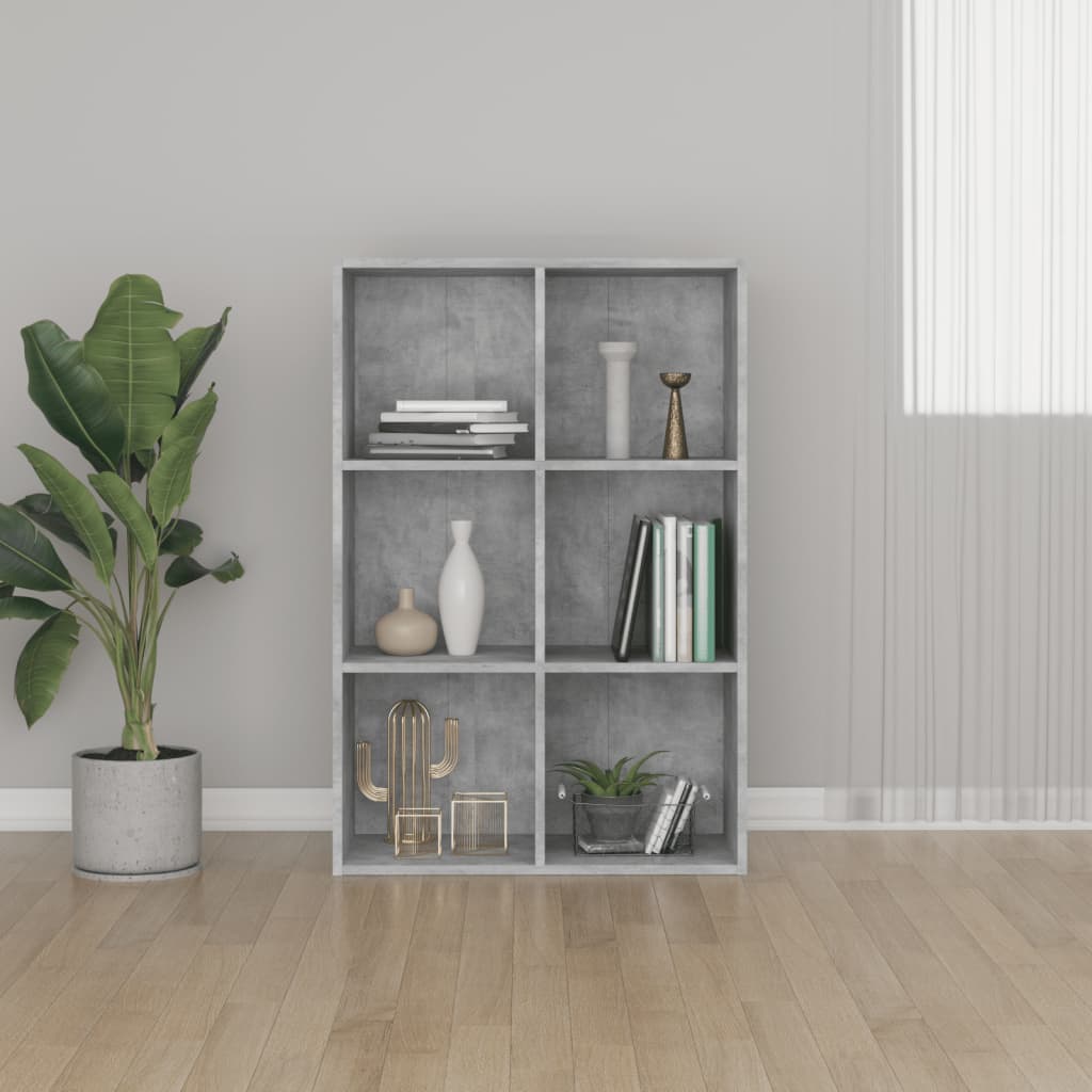 Libreria/Credenza Grigio Cemento 66x30x98 cm Legno Multistrato | homemem39